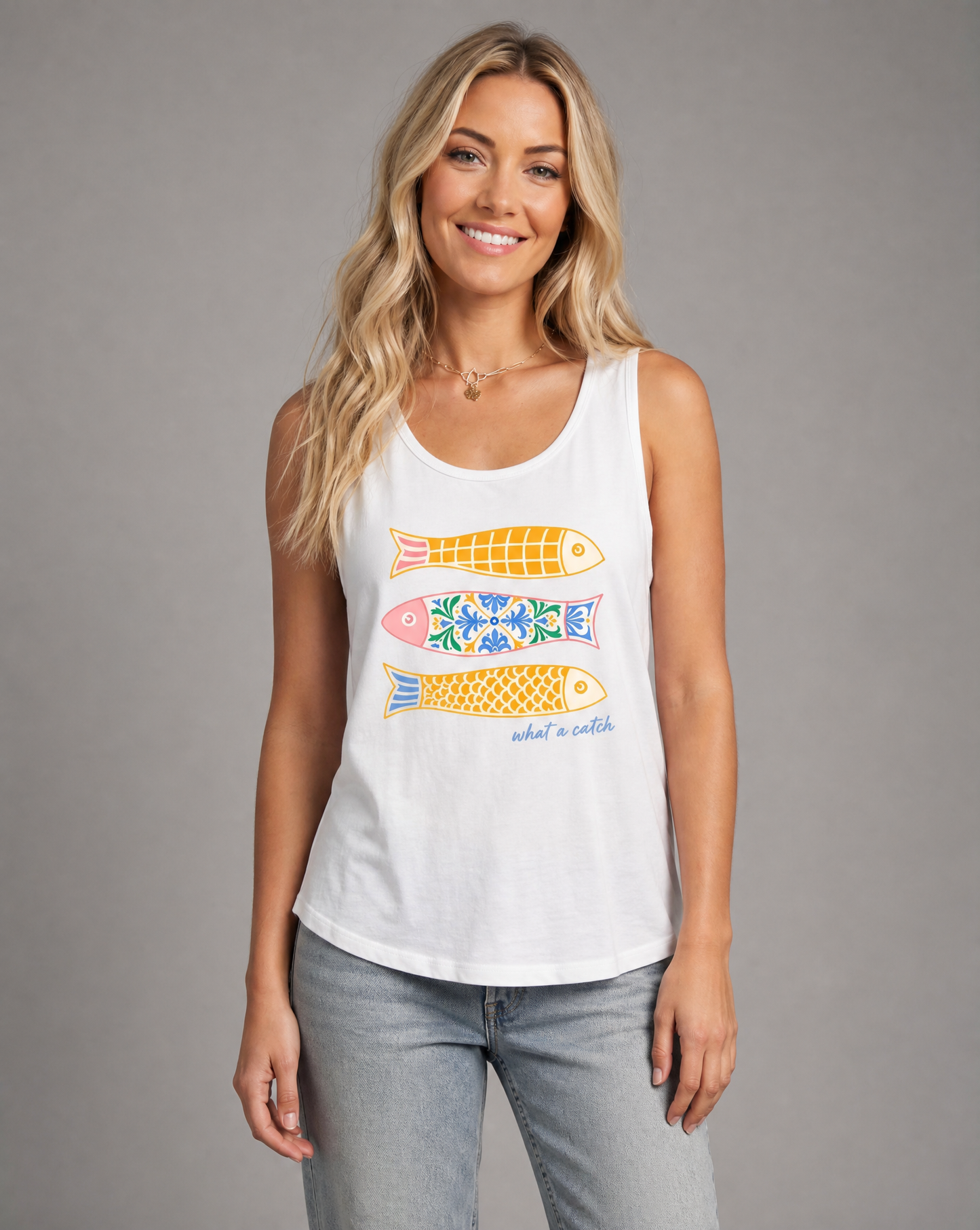 What A Catch - Comfort Colors Premium Tank Top