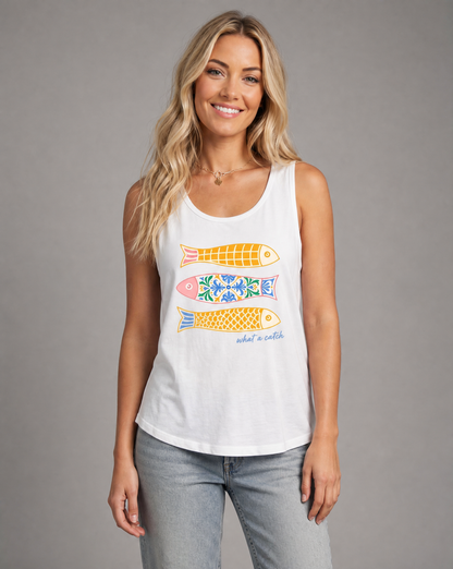 What A Catch - Comfort Colors Premium Tank Top