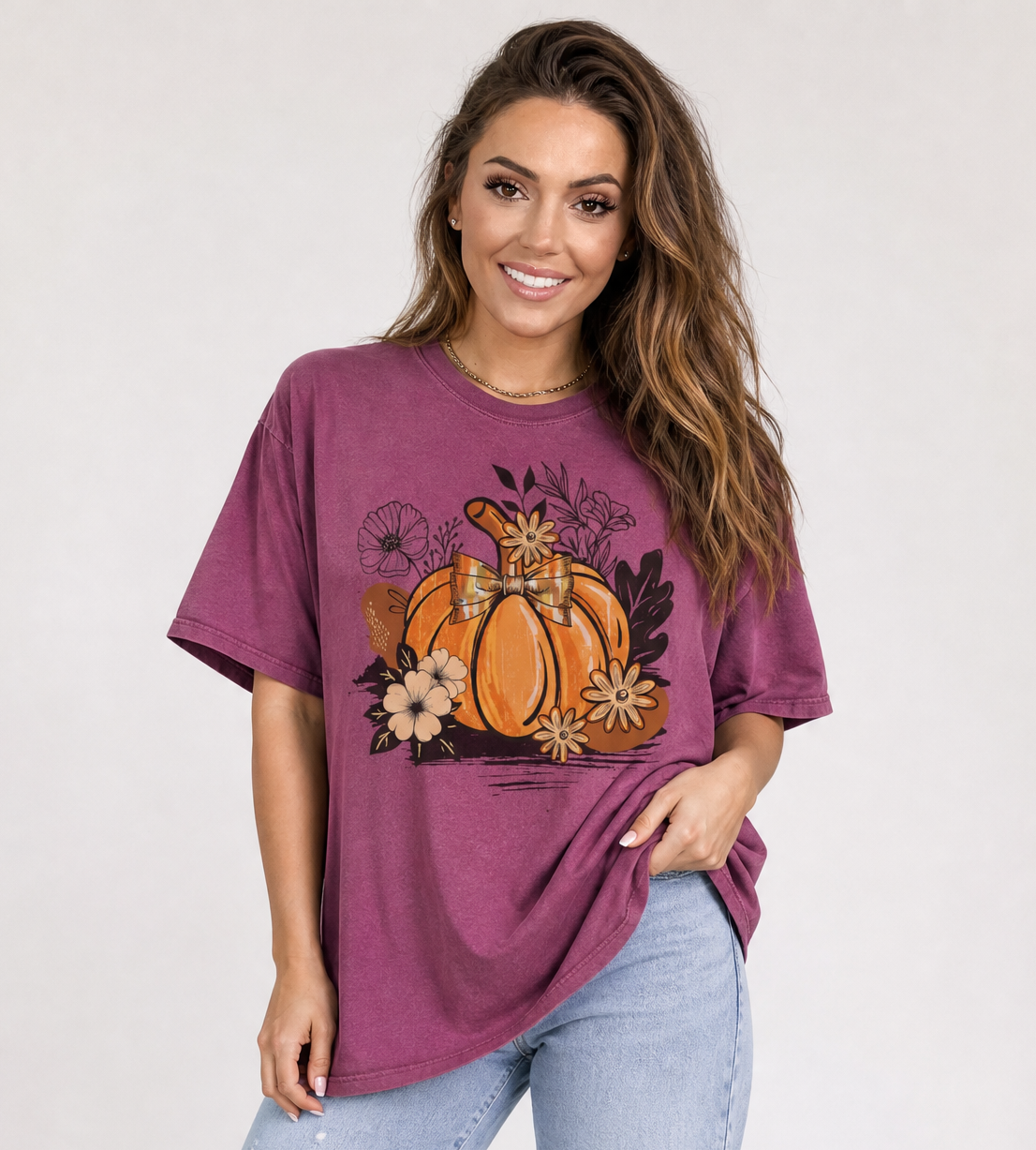 Prune & Wild Halloween Pumpkin -  Comfort Colors Relaxed Fit Premium T Shirt