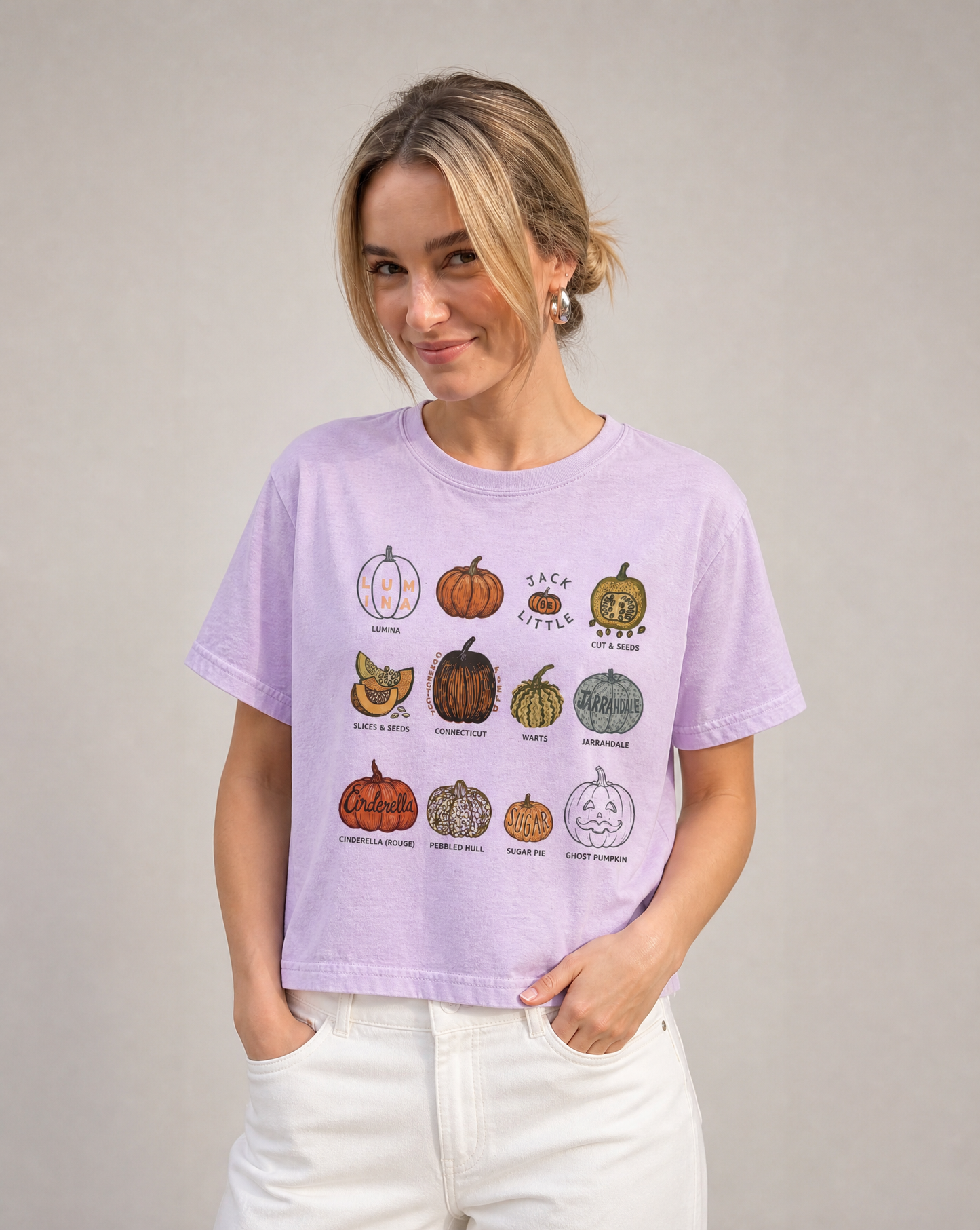 Pumpkin Patch - Comfort Colors Boxy Cropped Tee