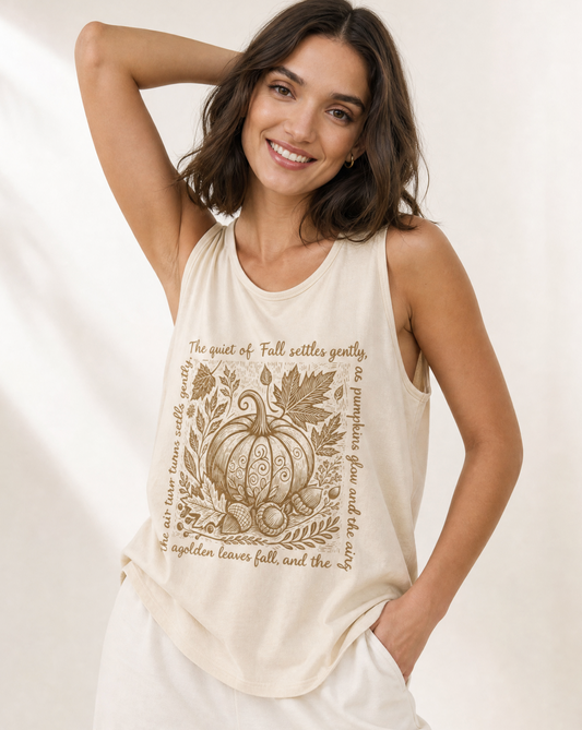The Quiet Of Fall - Comfort Colors Premium Tank Top