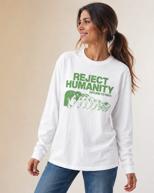Reject Humanity - Comfort Colors Long Sleeve Premium T Shirt