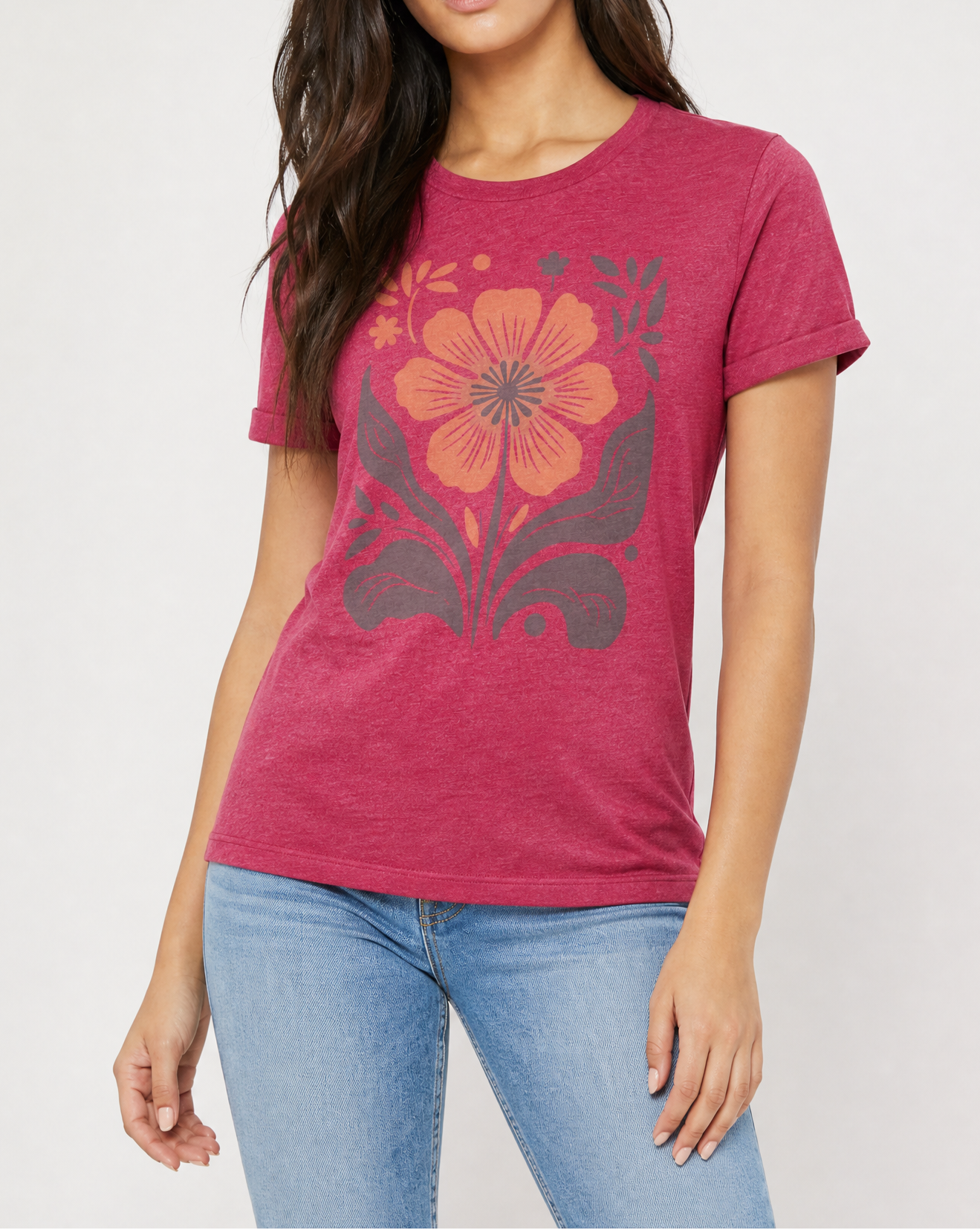 Retro Floral - Bella Canvas Super Soft T Shirt