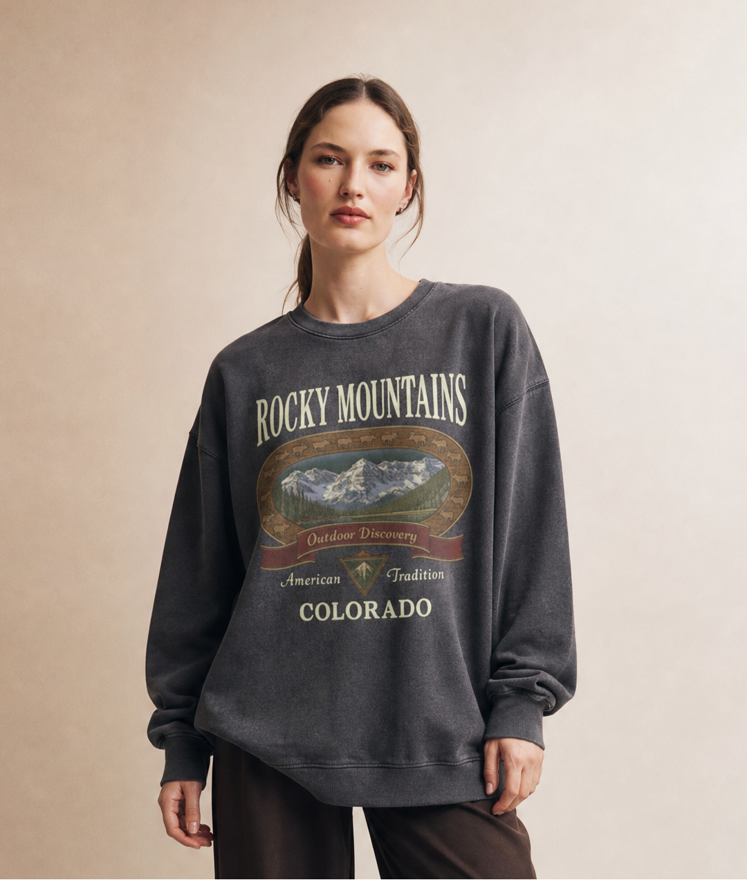 Rocky Mountains - Comfort Colors Premium Heavyweight Sweatshirt