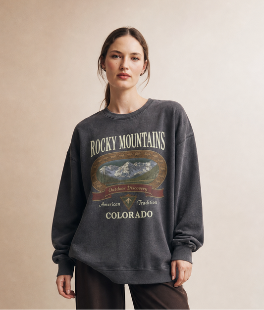 Rocky Mountains - Comfort Colors Premium Heavyweight Sweatshirt
