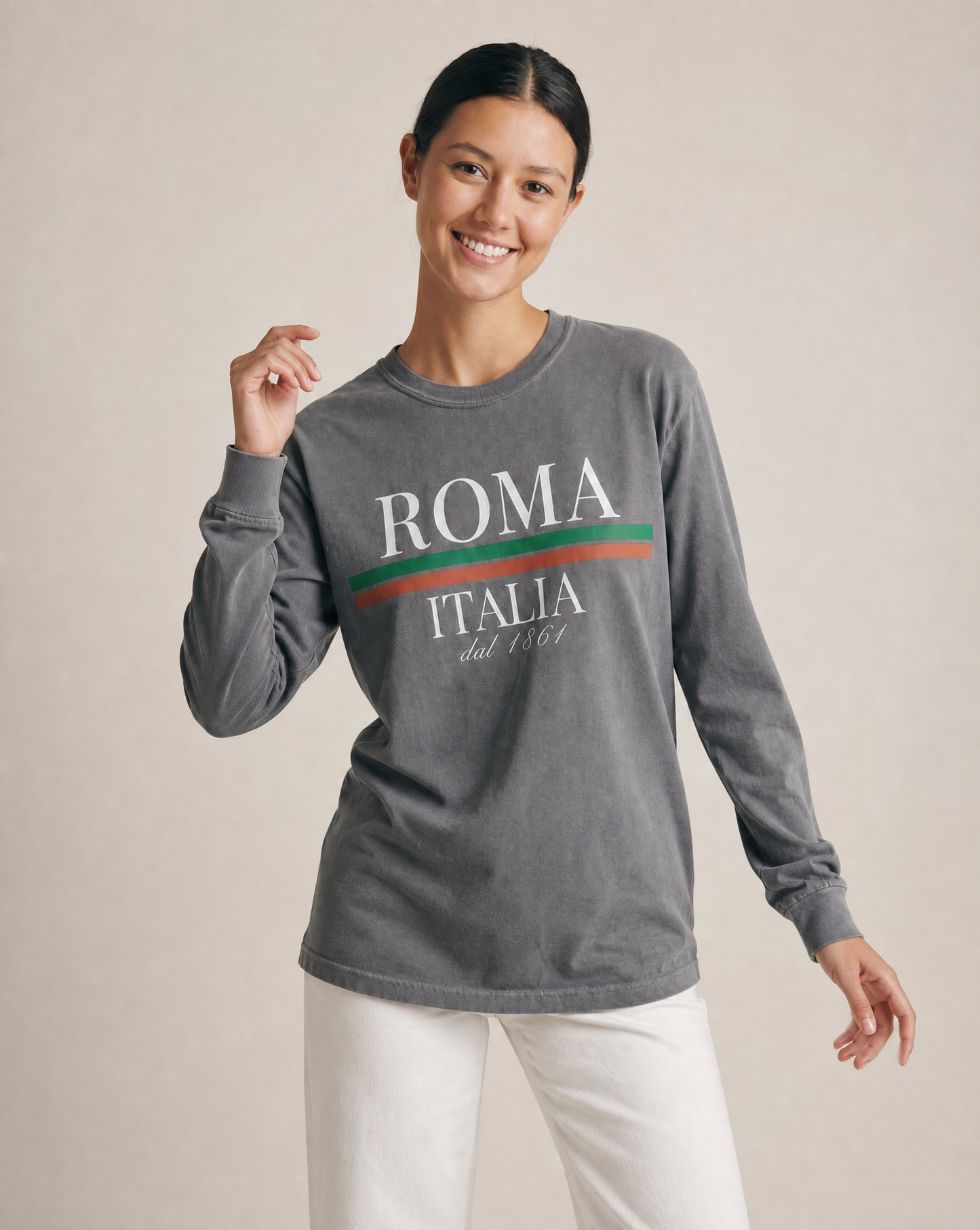 Roma Italia - Comfort Colors Premium Long Sleeve T Shirt