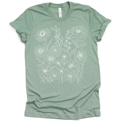 Petal Cartography  - Bella Canvas Super Soft T Shirt