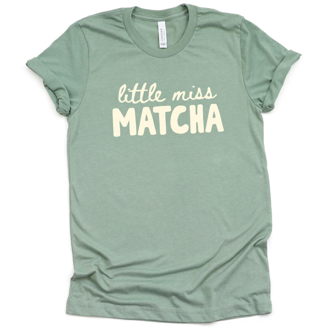 Little Miss Matcha - Bella Canvas Super Soft Fitted T Shirt