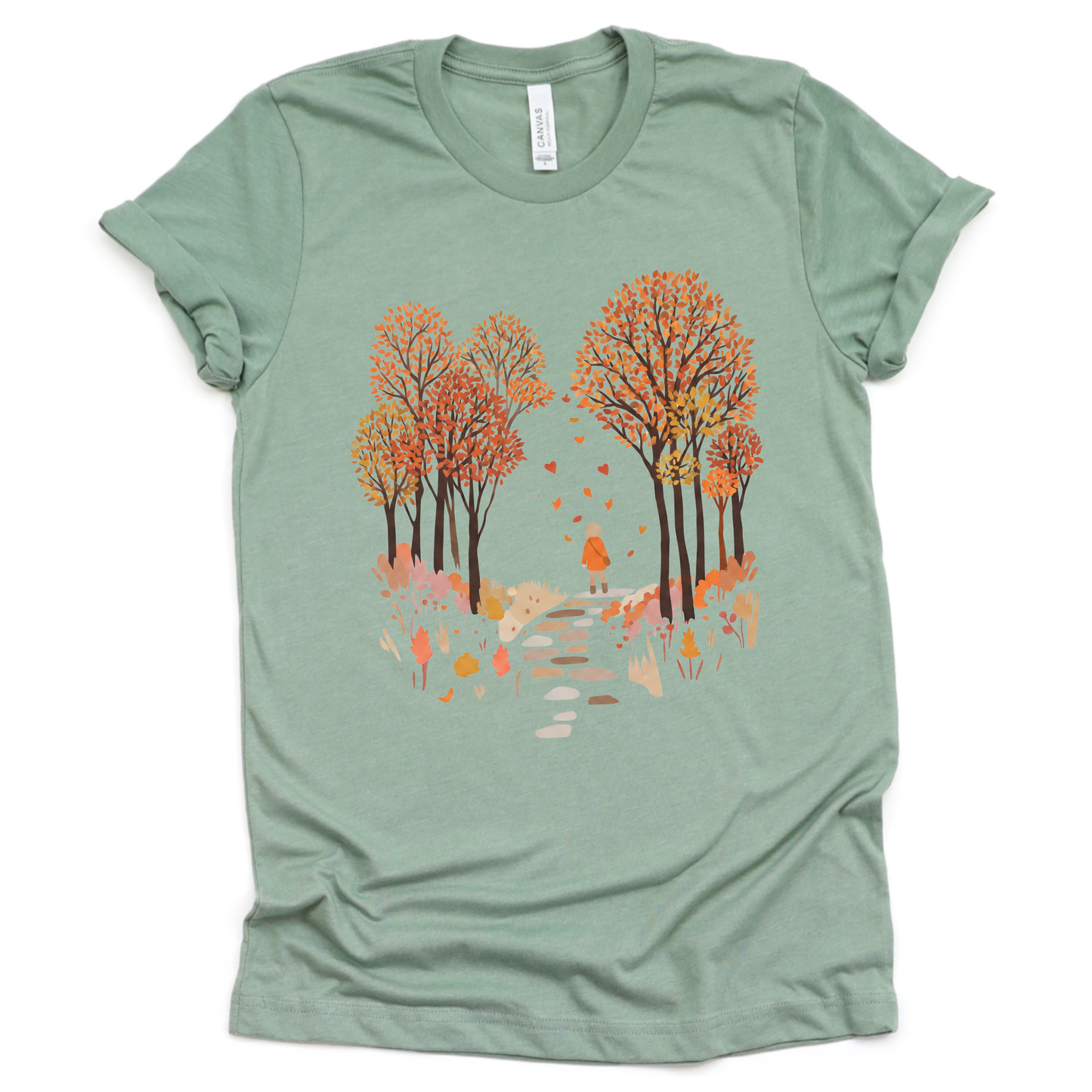 Autumn Walks - Bella Canvas Super Soft Straight Cut T shirt