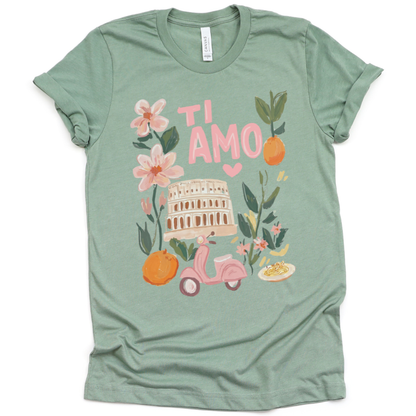 Ti Amo - Bella Canvas Super Soft Straight Cut T shirt