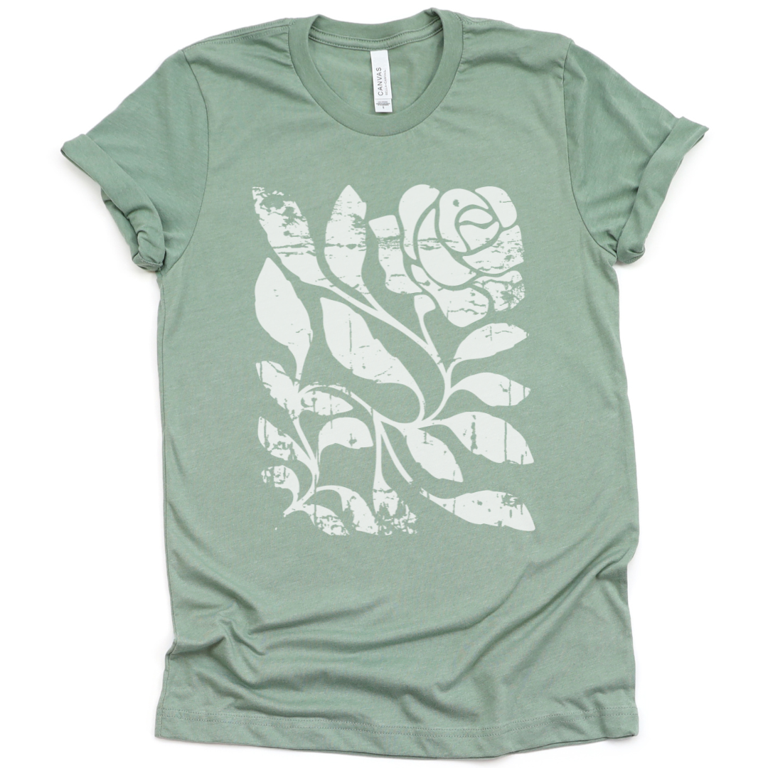 Twisted Vintage Rose  - Bella Canvas Super Soft T Shirt