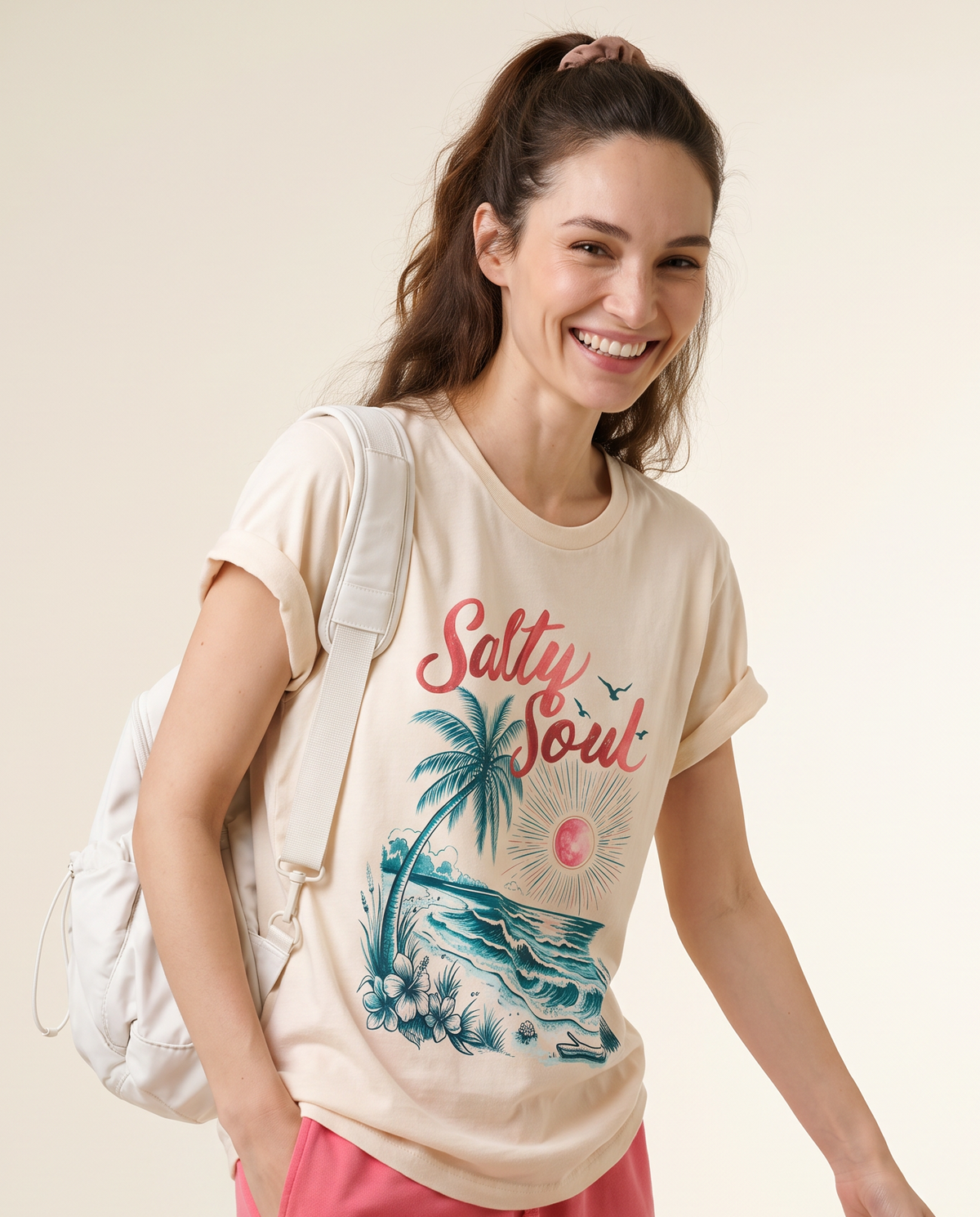 Salty Soul - Bella Canvas Super Soft Straight Cut T shirt