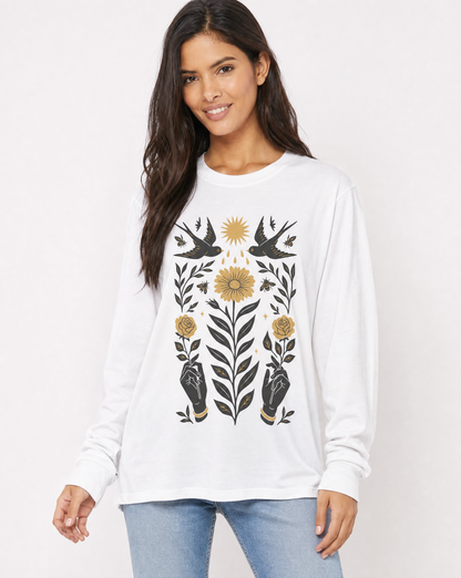 Sanctum Botanica - Comfort Colors Premium Long Sleeve T Shirt