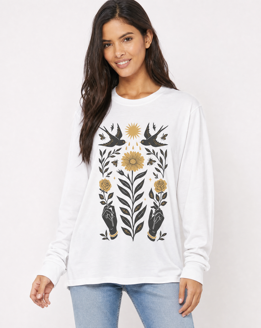 Sanctum Botanica - Comfort Colors Premium Long Sleeve T Shirt