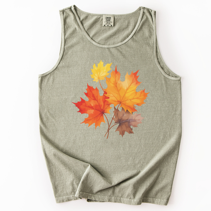 Autumn Leaves - Comfort Colors Premium Tank Top