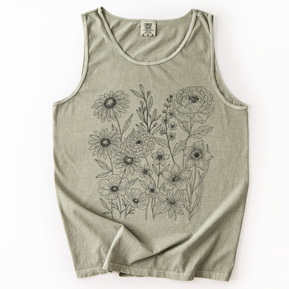 Petal Cartography - Comfort Colors Premium Tank Top