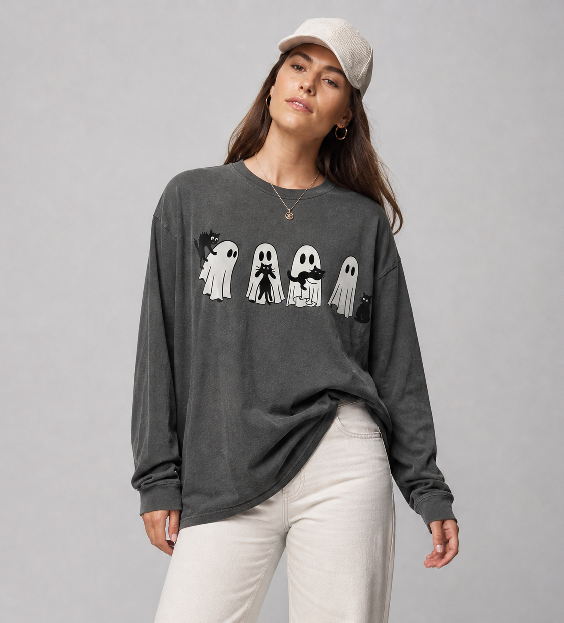 Scaredy Cats - Comfort Colors Premium Long Sleeve T Shirt