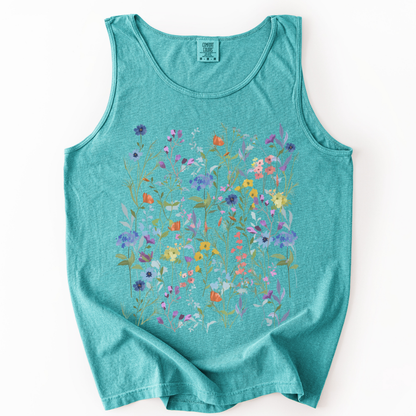 Floral Medley - Comfort Colors Premium Tank Top