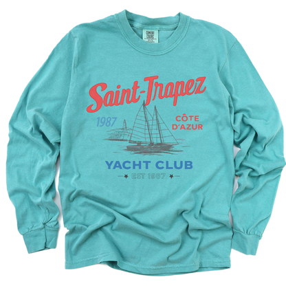 Saint Tropez Yacht Club - Comfort Colors Premium Long Sleeve T Shirt