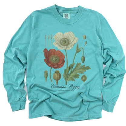 Common Poppy - Comfort Colors Premium Long Sleeve T Shirt