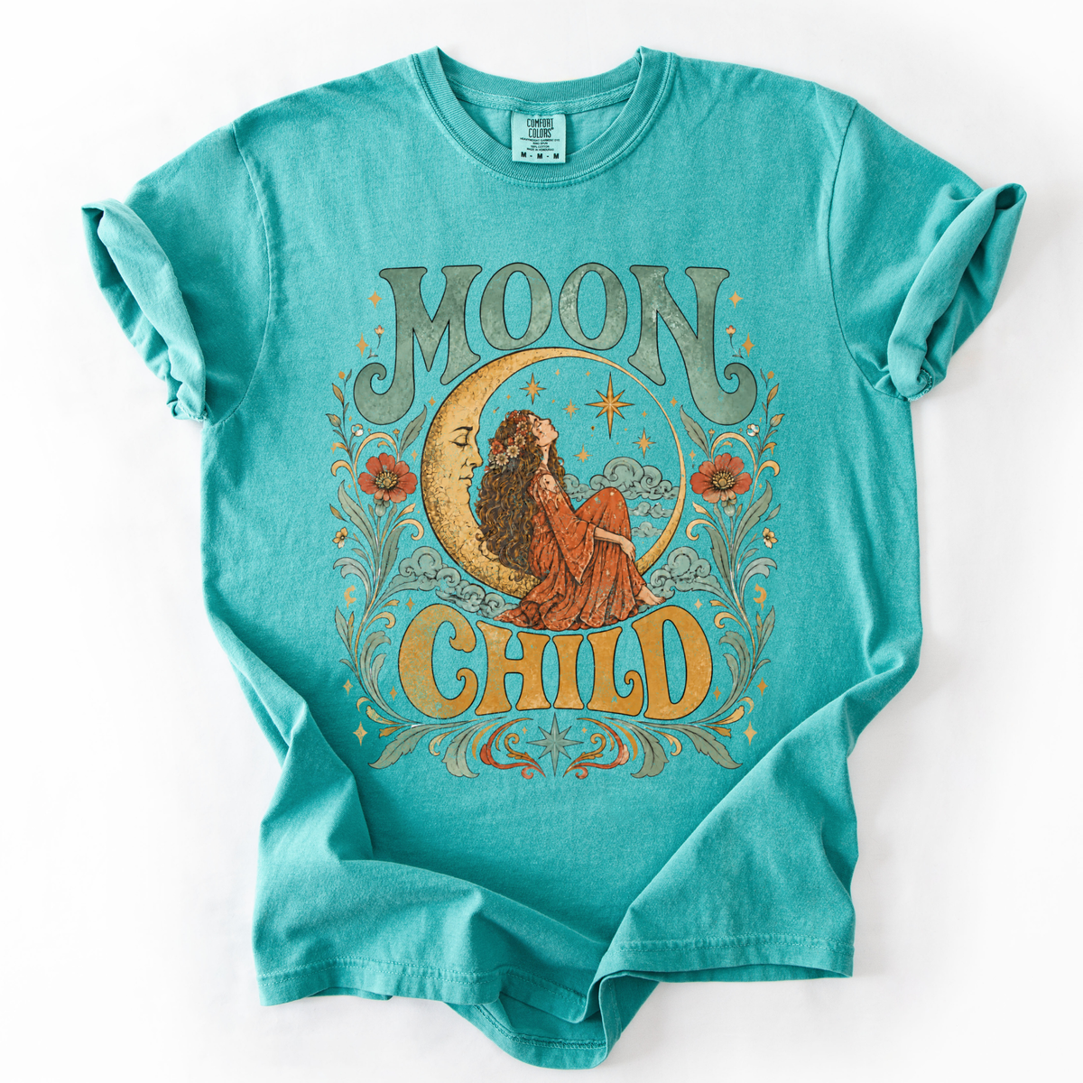 Moon Child -  Relaxed Fit Vintage Wash T Shirt