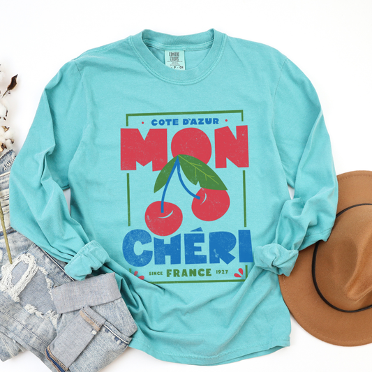Mon Cheri - Comfort Colors Premium Long Sleeve T Shirt