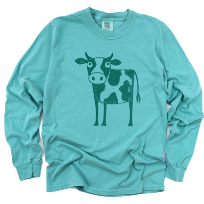 Cow - Comfort Colors Long Sleeve Premium T Shirt