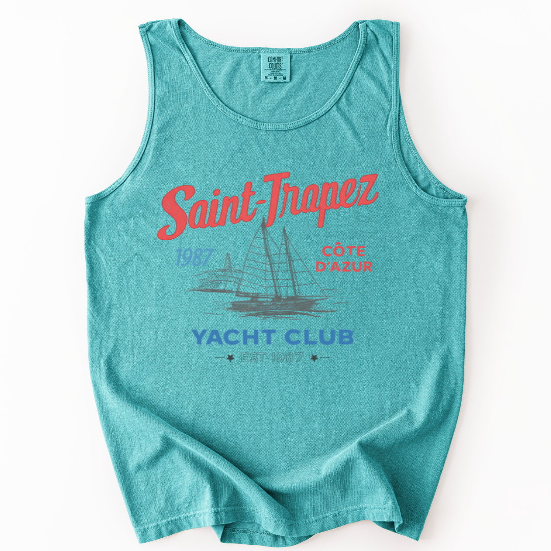 Saint Tropez Yacht Club - Comfort Colors Premium Tank Top