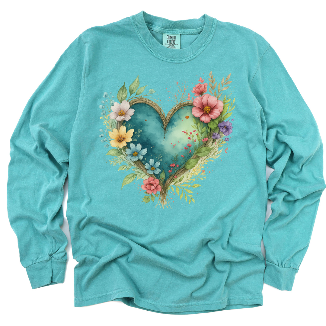 Nature's Embrace - Comfort Colors Premium Long Sleeve T Shirt