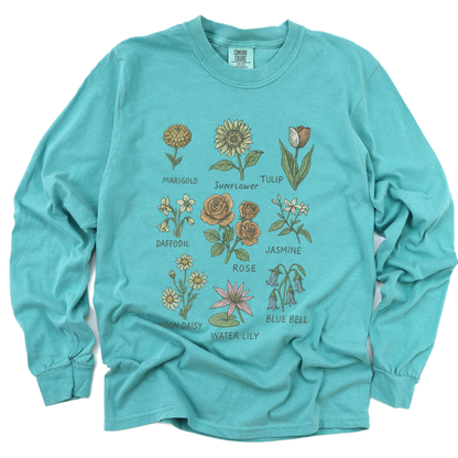 Botanical Sketchbook - Comfort Colors Premium Long Sleeve T Shirt
