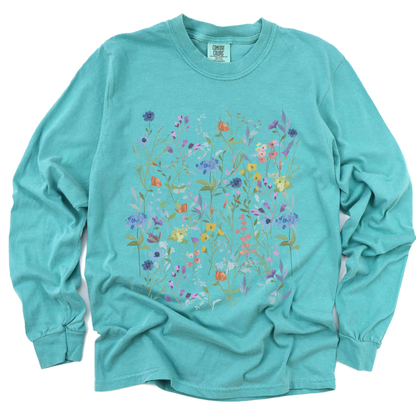 Floral Medley - Comfort Colors Premium Long Sleeve T Shirt