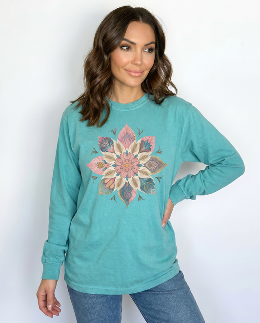 Serenity - Comfort Colors Premium Long Sleeve T Shirt
