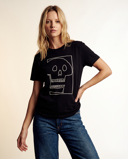 Skull Sketch - Bella Canvas Super Soft Straight Cut T shirt
