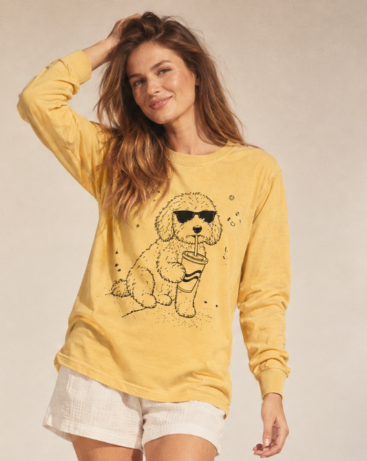 Soda Dog - Comfort Colors Long Sleeve Premium T Shirt