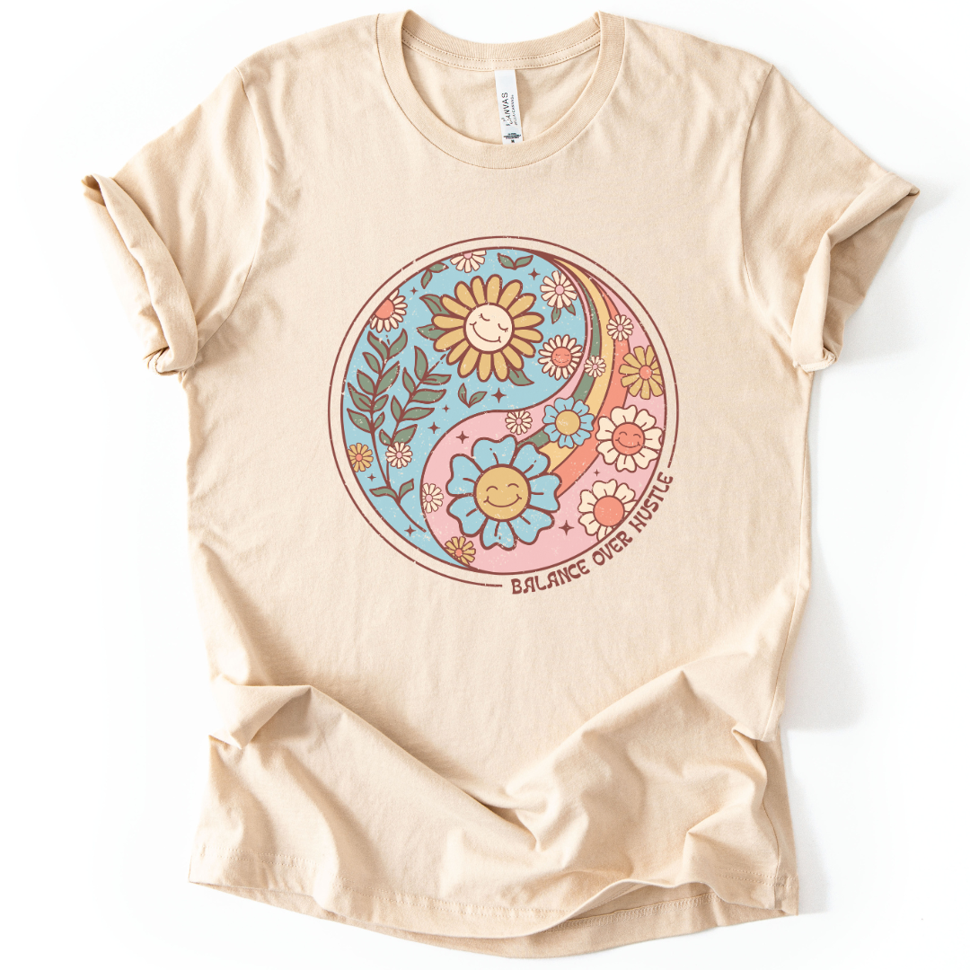 Flowers and Yang - Bella Canvas Super Soft Standard Fit T Shirt
