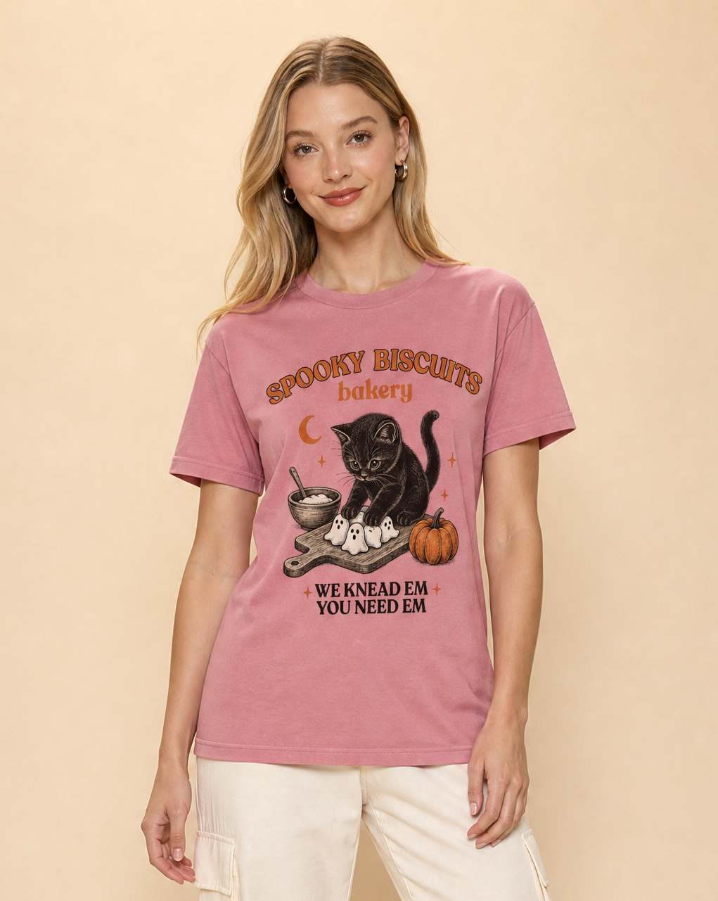 Spooky Biscuit Bakery - Bella Canvas Super Soft Straight Cut T shirt