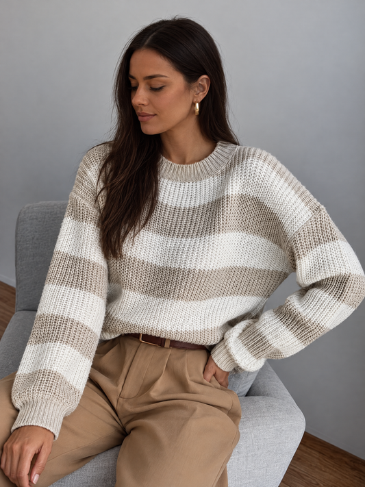 Striped Knit Sweater