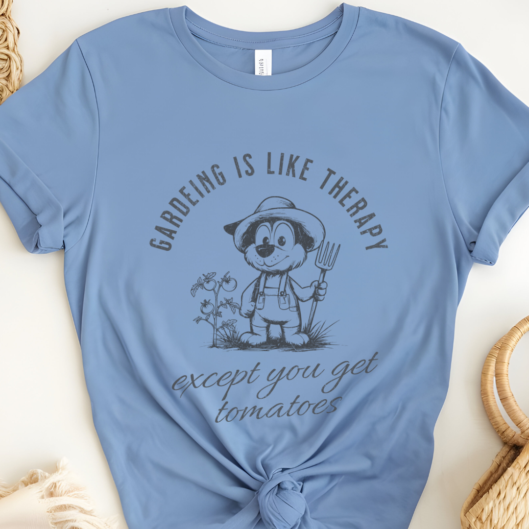 Gardening Is Like Therapy - except you get tomatoes