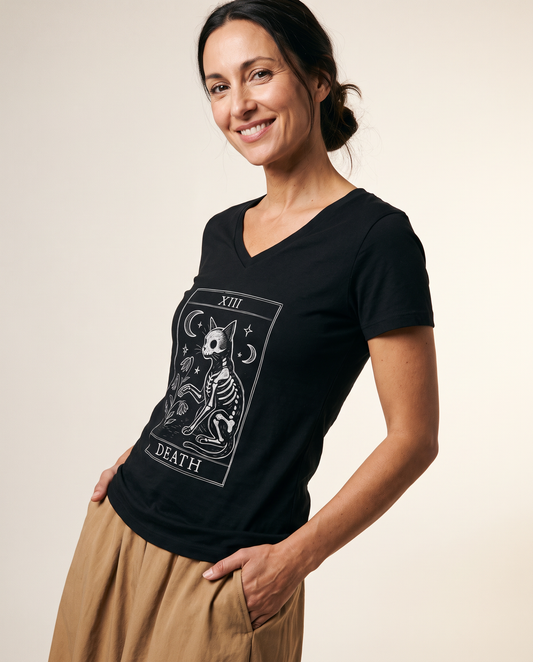 Tarot Card of Death - Super Soft V Neck