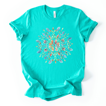 Plant Mandala - Bella Canvas Super Soft Straight Cut T shirt