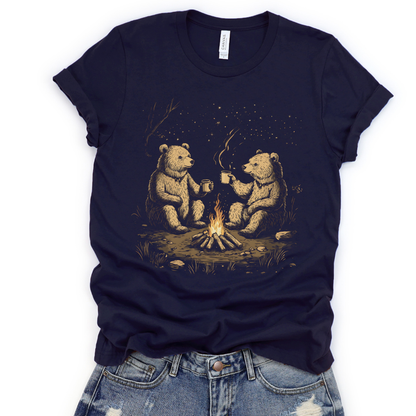 Camping Bears - Bella Canvas Super Soft Standard Fit T Shirt