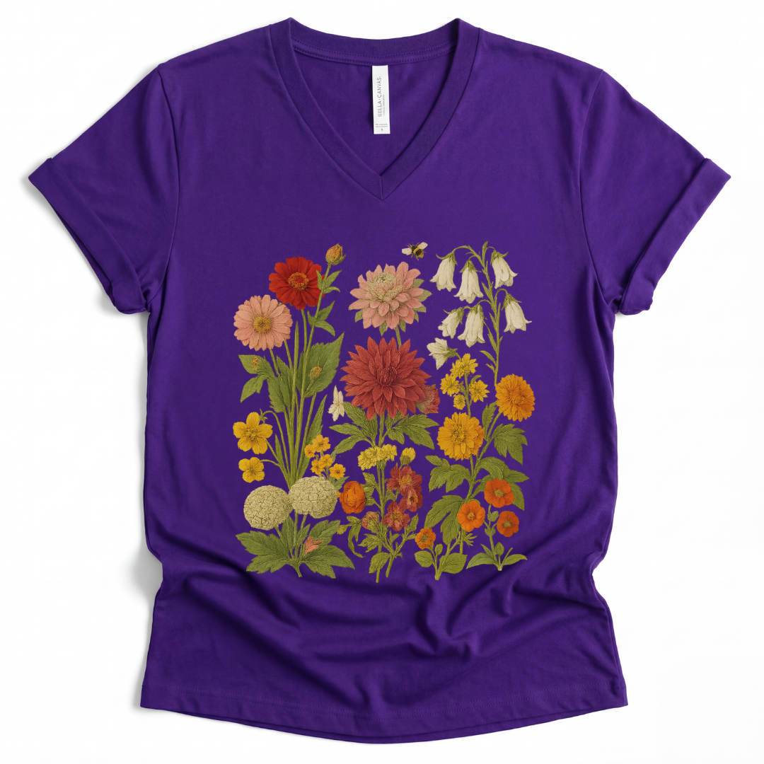 Secret Garden - Bella Canvas Short Sleeve V Neck