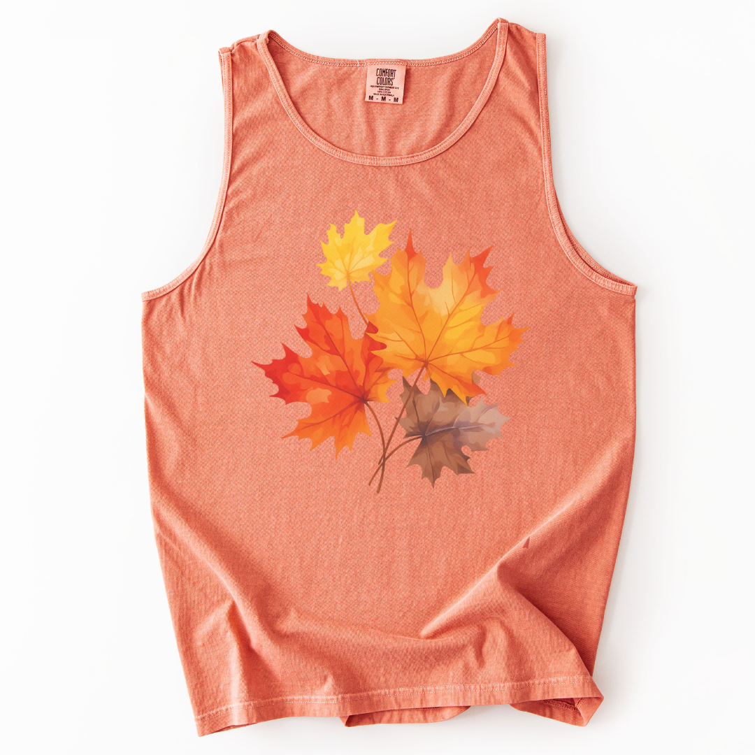 Autumn Leaves - Comfort Colors Premium Tank Top