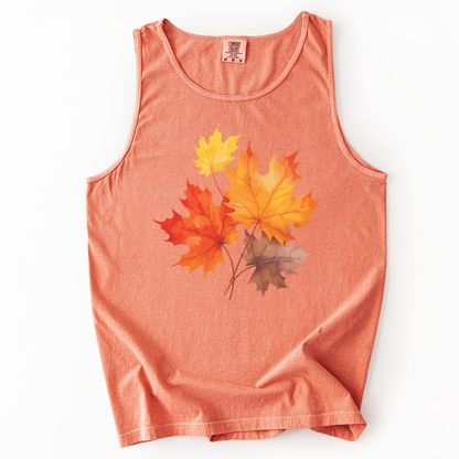 Autumn Leaves - Comfort Colors Premium Tank Top