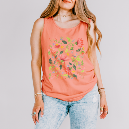 Botanical Bliss - Comfort Colors Premium Tank Top