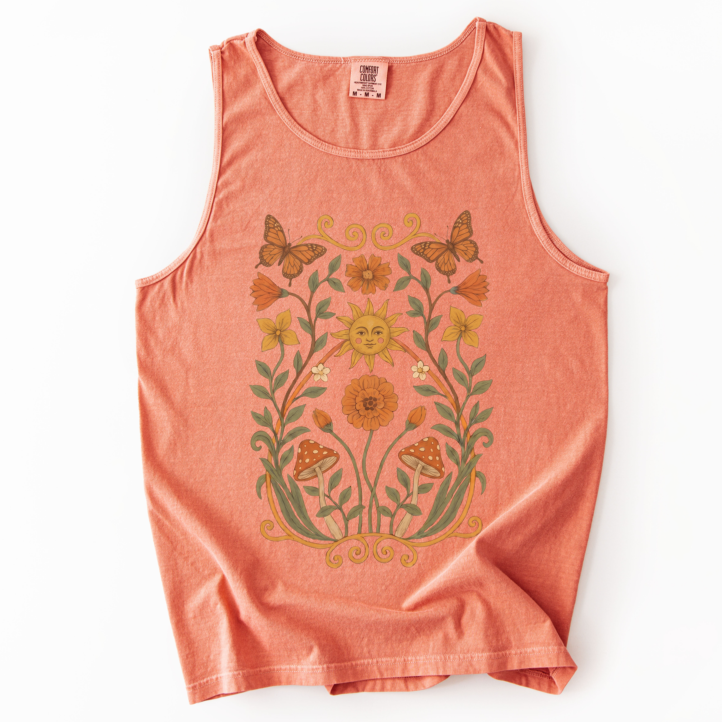 Golden Butterfly - Comfort Colors Premium Tank Top