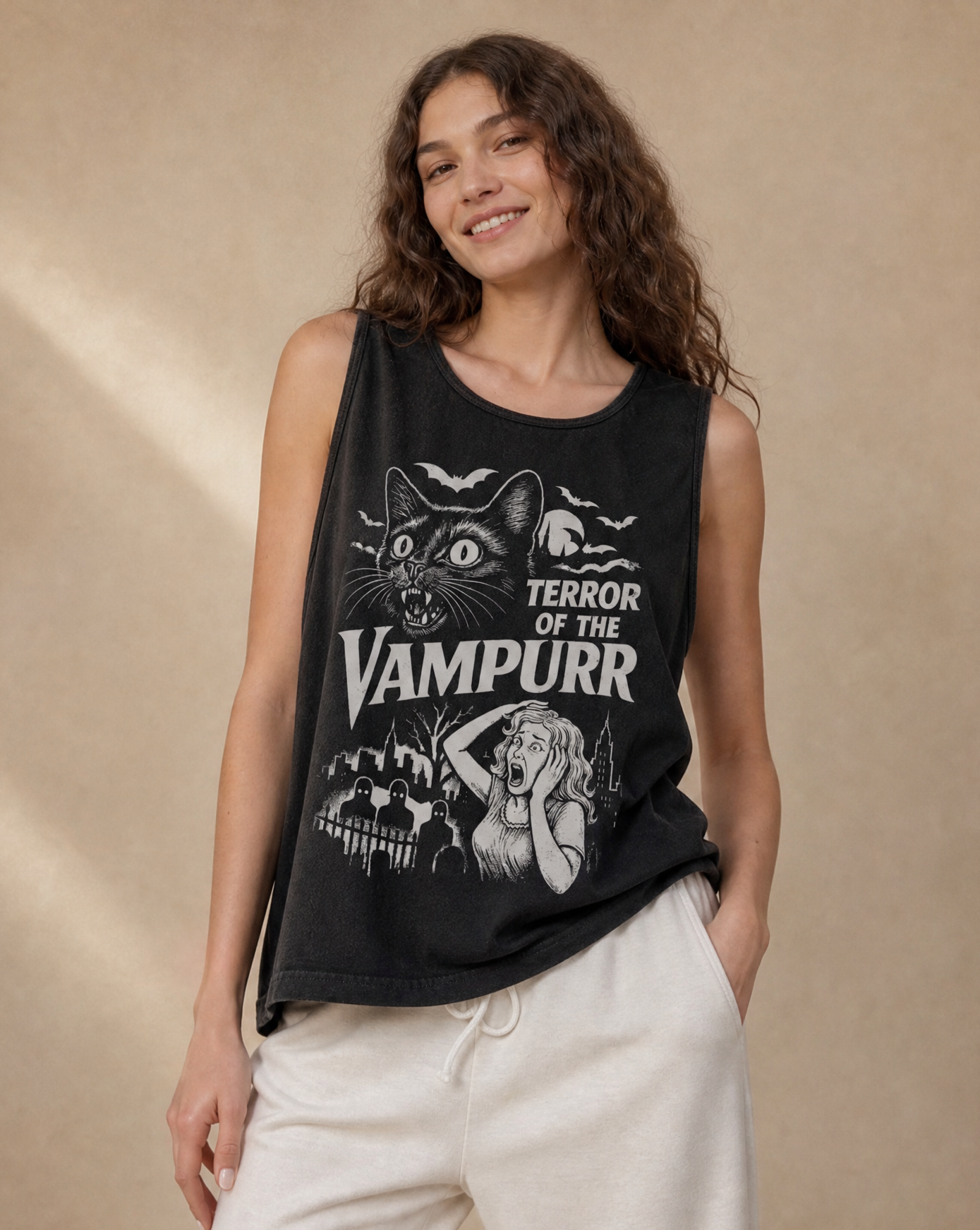Terror Of The Vampurr - Comfort Colors Premium Tank Top