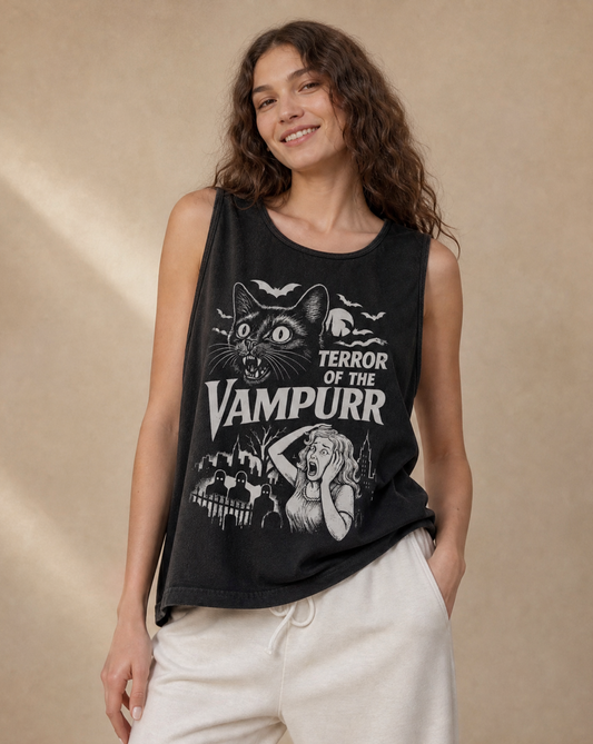 Terror Of The Vampurr - Comfort Colors Premium Tank Top