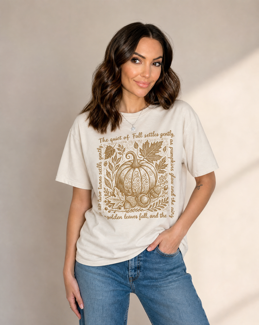 The Quiet Of Fall - Comfort Colors Relaxed Fit Premium T Shirt