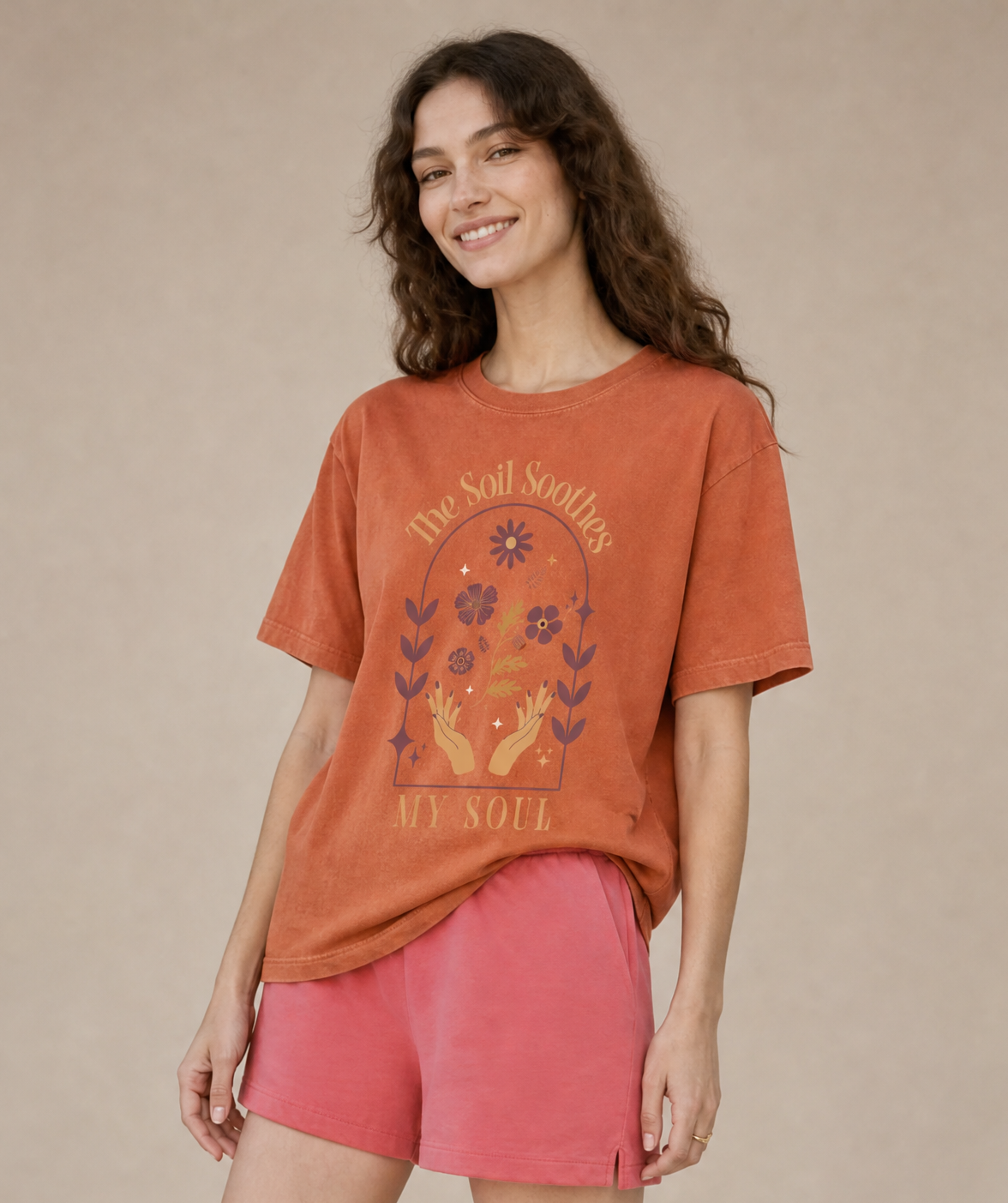 The Soil Soothes The Soul - Comfort Colors Relaxed Fit Premium T Shirt